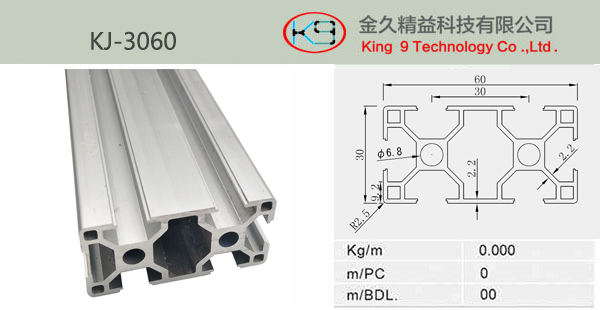 Double aluminum profile(BT3060)